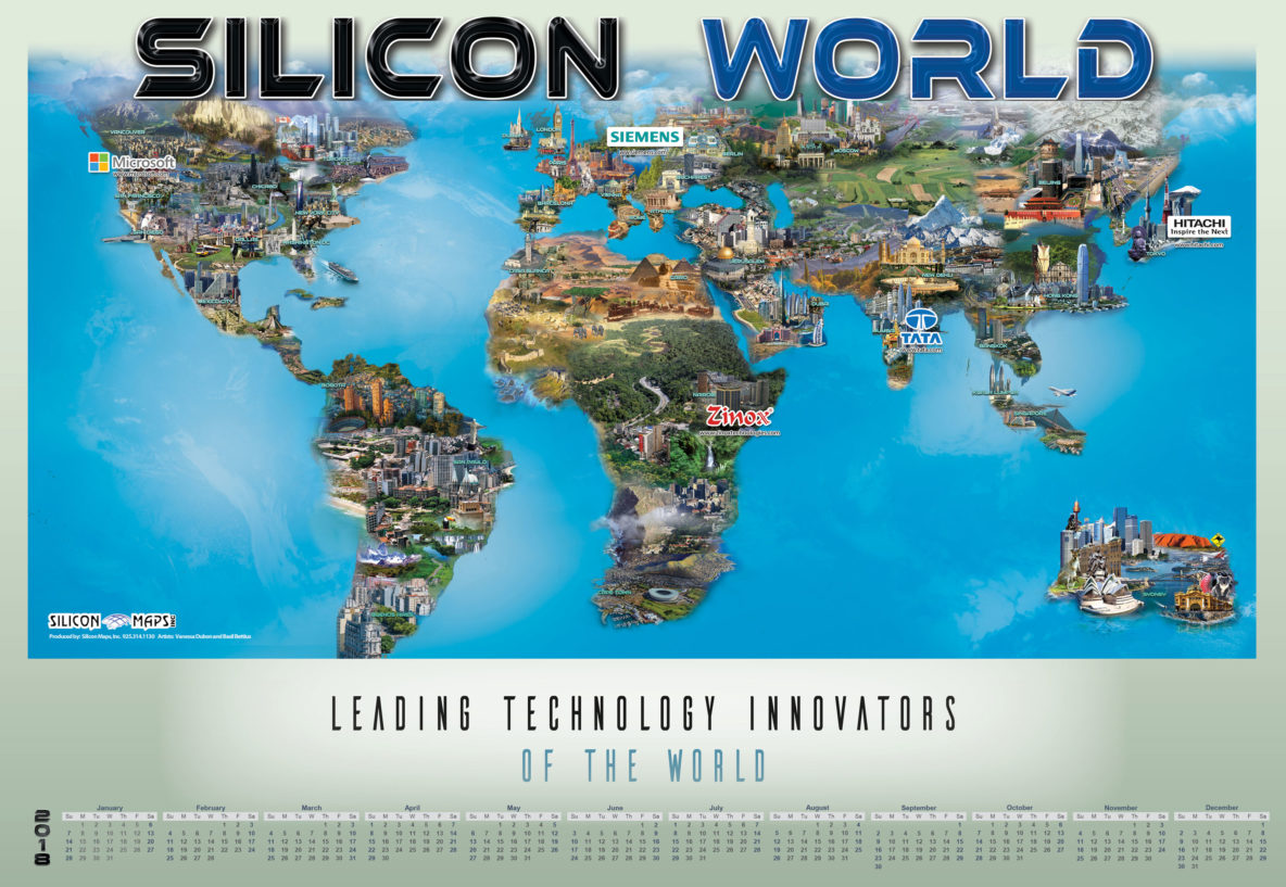 Silicon Valley 2018 Silicon Maps